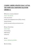COURSE CAREERS UPDATED EXAM 3 ACTUAL&NewLine;TEST PAPER 2026 QUESTIONS SOLUTIONS&NewLine;GRADED A&plus;