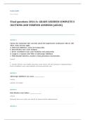 Lippincott QA NCLEX RN review EXAM A&plus; GRADE ASSURED COMPLETE SOLUTIONS AND VERIFIED ANSWERS LATEST UPDATE&excl;&excl;&excl;&excl;