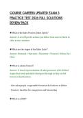 COURSE CAREERS UPDATED EXAM 3&NewLine;PRACTICE TEST 2026 FULL SOLUTIONS&NewLine;REVIEW PACK