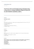 NURS 6501 advanced pathophysiology EXAM A&plus; GRADE ASSURED COMPLETE SOLUTIONS AND VERIFIED ANSWERS LATEST UPDATE&excl;&excl;&excl;&excl;