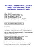 DUTCH BROS FLOW TEST 2026&sol;2027 Actual Exam Complete Questions and Answers Detailed Rationales Pass Guaranteed - A&plus; Graded