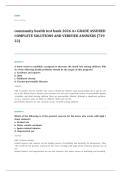 Stanhope community public health nursing EXAM A&plus; GRADE ASSURED COMPLETE SOLUTIONS AND VERIFIED ANSWERS LATEST UPDATE&excl;&excl;&excl;&excl;