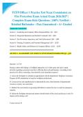TCFP Officer 1 Practice Test Texas Commission on Fire Protection Exam Actual Exam 2026&sol;2027 &vert; Complete Exam-Style Questions &vert; 100&percnt; Verified &ndash; Detailed Rationales &ndash; Pass Guaranteed &ndash; A&plus; Graded&NewLine;&NewLine;