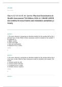 Jarvis physical EXAM A&plus; GRADE ASSURED COMPLETE SOLUTIONS AND VERIFIED ANSWERS LATEST UPDATE&excl;&excl;&excl;&excl;