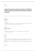 Shadow Health EXAM A&plus; GRADE ASSURED COMPLETE SOLUTIONS AND VERIFIED ANSWERS LATEST UPDATE&excl;&excl;&excl;&excl;