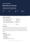 Med Surg 201 Final Exam Practice Exam Actual Exam 2026&sol;2027 &vert; Complete Exam-Style Questions &vert; 100&percnt; Verified &ndash; Detailed Rationales &ndash; Pass Guaranteed &ndash; A&plus; Graded&NewLine;&NewLine;