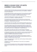 WEEK 6 EXAM COSC 275 WITH CORRECT SOLUTIONS