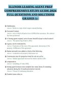 ILLINOIS LEASING AGENT PREP&NewLine;COMPREHENSIVE STUDY GUIDE 2026&NewLine;FULL QUESTIONS AND SOLUTIONS&NewLine;GRADED A&plus;&NewLine;