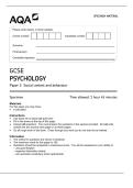 AQA GCSE Psychology  Package Deal