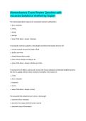 Biomechanics Exam Review Question with Accurate Solutions Verified by Expert
