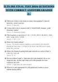 ILTS 305 FINAL TEST 2026 QUESTIONS&NewLine;WITH CORRECT ANSWERS GRADED&NewLine;A&plus;