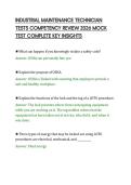 INDUSTRIAL MAINTENANCE TECHNICIAN&NewLine;TESTS COMPETENCY REVIEW 2026 MOCK&NewLine;TEST COMPLETE KEY INSIGHTS&NewLine;