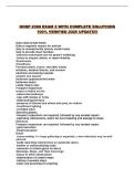 HOSP 2300 EXAM 2 WITH COMPLETE SOLUTIONS 100&percnt; VERIFIED 2026 UPDATE&excl;&excl;&excl;