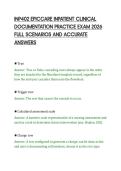 INP402 EPICCARE INPATIENT CLINICAL&NewLine;DOCUMENTATION PRACTICE EXAM 2026&NewLine;FULL SCENARIOS AND ACCURATE&NewLine;ANSWERS