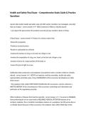 Health and Safety Final Exam &ndash; Comprehensive Study Guide & Practice Questions