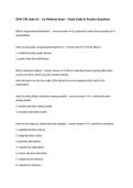 OAM 330 &lpar;Jake Jo&rpar; &ndash; 1st Midterm Exam &ndash; Study Guide & Practice Questions