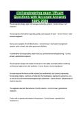 civil engineering exam 1&sol;Exam Questions with Accurate Answers 100&percnt; 2026