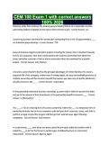 CEM 100 Exam 1 with correct answers 100&percnt; 2026