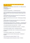 EPIC AMB 400 EXAMS TEST PAPER QUESTIONS AND ANSWERS RATED 