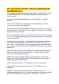 EPIC AMB 400 EVALUATION EXAM ALL QUESTIONS AND ANSWERS RATED