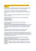 NRCME CORE EXAMS SET QUESTIONS AND ANSWERS RATED