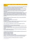 NRCME LATEST EXAM ACTUAL QUESTIONS AND ANSWERS RATED