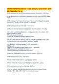NRCME COMPREHENSIVE EXAM ACTUAL QUESTIONS AND ANSWERS RATED