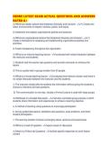 DEOMI LATEST EXAM ACTUAL QUESTIONS AND ANSWERS RATED