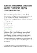 NURSING A CONCEPT BASED APPROACH TO&NewLine;LEARNING PRACTICE TEST 2026 FULL&NewLine;SOLUTIONS REVIEW PACK