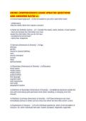 DEOMI COMPREHENSIVE EXAM UPDATED QUESTIONS AND ANSWERS RATED