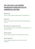 INSY 2303 EXAM 3 2026 BUSINESS&NewLine;INFORMATION SYSTEMS PRACTICE SET&NewLine;ANSWERS FULL SOLUTION