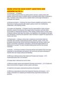 DEOMI UPDATED EXAM SCRIPT QUESTIONS AND ANSWERS RATED