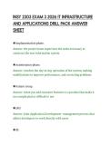 INSY 2303 EXAM 3 2026 IT INFRASTRUCTURE&NewLine;AND APPLICATIONS DRILL PACK ANSWER&NewLine;SHEET&NewLine;