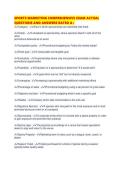 SPORTS MARKETING COMPREHENSIVE EXAM ACTUAL QUESTIONS AND ANSWERS RATED