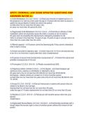 GPSTC CRIMINAL LAW EXAM UPDATED QUESTIONS AND ANSWERS RATED 