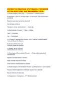 INSTRUCTOR TRAINING GPSTC EVALUATION EXAM ACTUAL QUESTIONS AND ANSWERS RATED