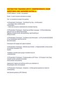 INSTRUCTOR TRAINING GPSTC COMPREHENSIVE EXAM QUESTIONS AND ANSWERS RATED