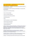 LAW ENFORCEMENT COMPREHENSIVE EXAM UPDATED QUESTIONS AND ANSWERS RATED