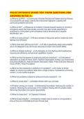 POLICE ENTRANCE EXAMS TEST PAPER QUESTIONS AND ANSWERS RATED 