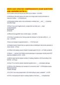 DRIVE SAFE UPDATED COMPREHENSIVE EXAM QUESTIONS AND ANSWERS RATED