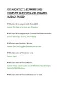 OCI ARCHITECT 3 EXAMPREP 2026&NewLine;COMPLETE QUESTIONS AND ANSWERS&NewLine;ALREADY PASSED
