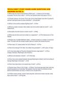 TRIVIA NIGHT STUDY EXAMS GUIDE QUESTIONS AND ANSWERS RATED