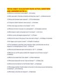 TRIVIA NIGHT EVALUATION EXAM ACTUAL QUESTIONS AND ANSWERS RATED 