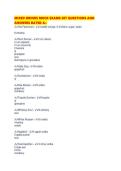 MIXED DRINKS MOCK EXAMS SET QUESTIONS AND ANSWERS RATED 