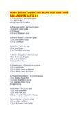 MIXED DRINKS EVALUATION EXAMS TEST QUESTIONS AND ANSWERS RATED 