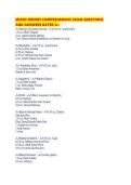 MIXED DRINKS COMPREHENSIVE EXAM QUESTIONS AND ANSWERS RATED
