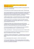 MEDICARE LATEST EXAM ACTUAL QUESTIONS AND ANSWERS RATED