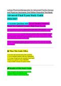 Lilleys Pharmacology 4th Edition TEST BANK EXAM STUDY GUIDE 2026&sol;2027 ACCURATE QUESTIONS WITH CORRECT DETAILED ANSWERS &vert;&vert; NEWEST VERSION