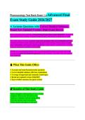 Pharmacology Test Bank Exam 1 EXAM STUDY GUIDE 2026&sol;2027 ACCURATE QUESTIONS WITH CORRECT DETAILED ANSWERS &vert;&vert; NEWEST VERSION