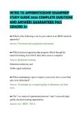 INTRO TO APPRENTICESHIP EXAMPREP&NewLine;STUDY GUIDE 2026 COMPLETE QUESTIONS&NewLine;AND ANSWERS GUARANTEED PASS&NewLine;GRADED A&plus;
